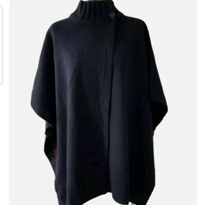 Theory Black cowl Cape